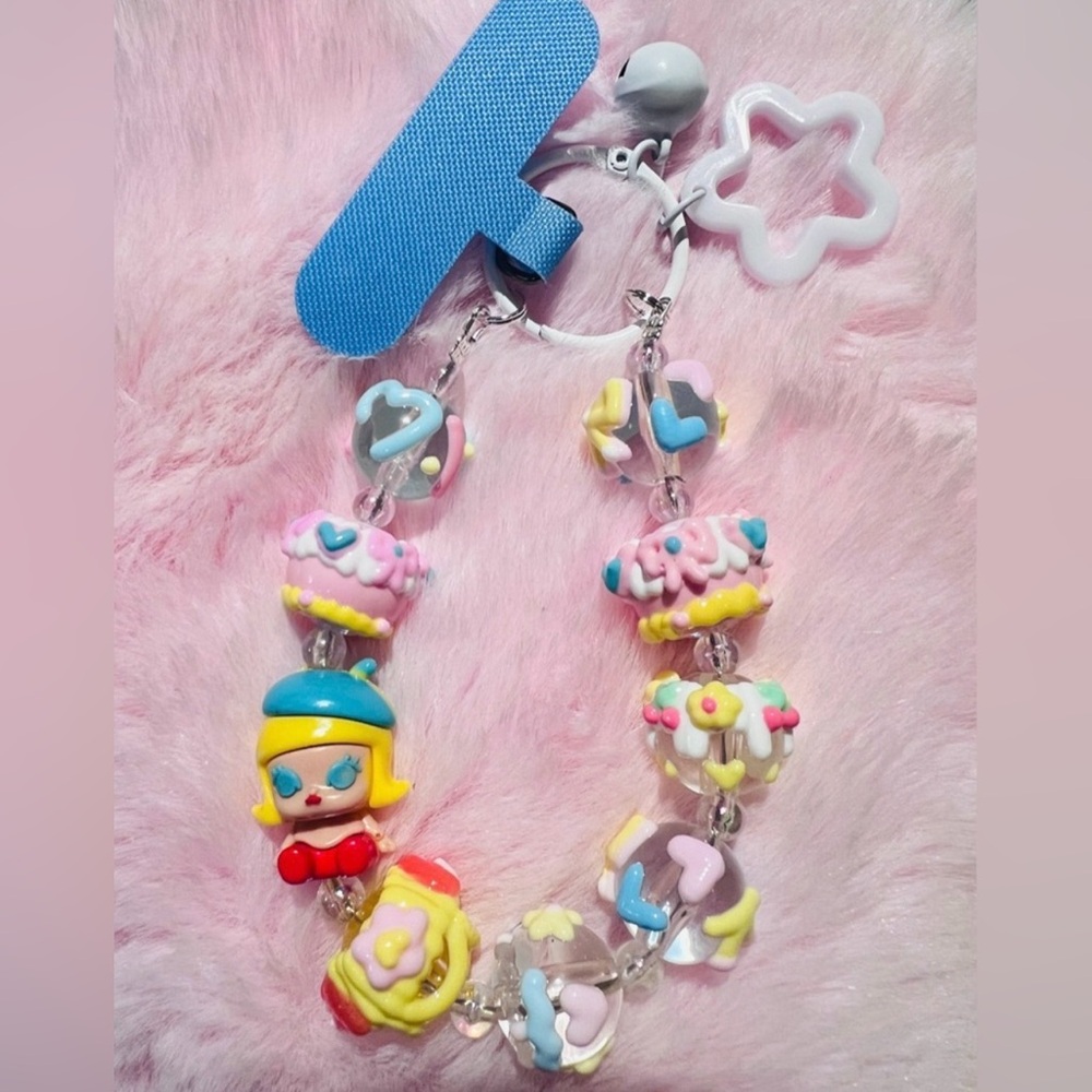❤️Colorful Beaded With Crybaby Charm Bag/Phone Charm, Keychain